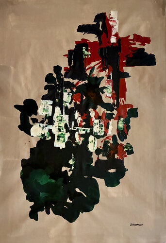 Peonia - 1 by Julien Jubault, Painting for Sale on Select
