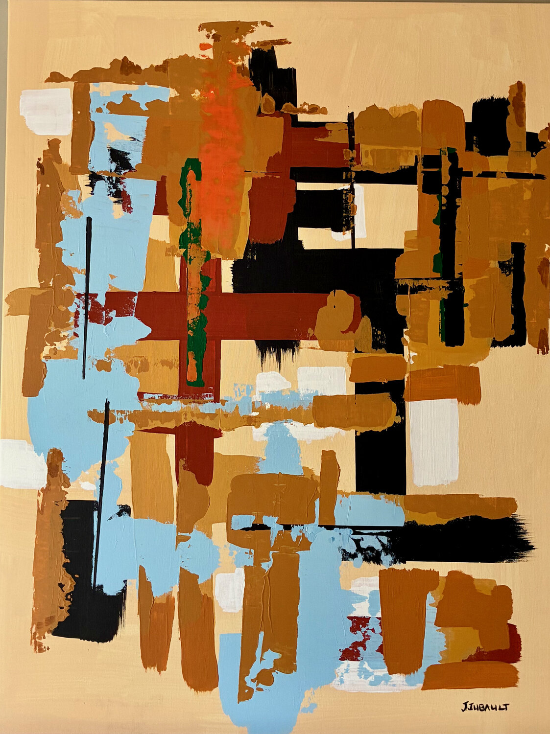 Playa as Polas - 3 Julien Jubault Original painting for sale