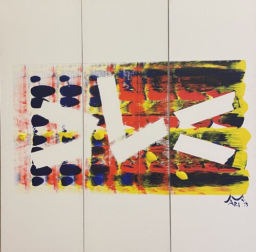 FUOCO IN CITTÀ by Valter Vari, Painting for Sale on Select