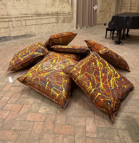 CUSCINI (installazione modulare) by Valter Vari, Painting for Sale on Select
