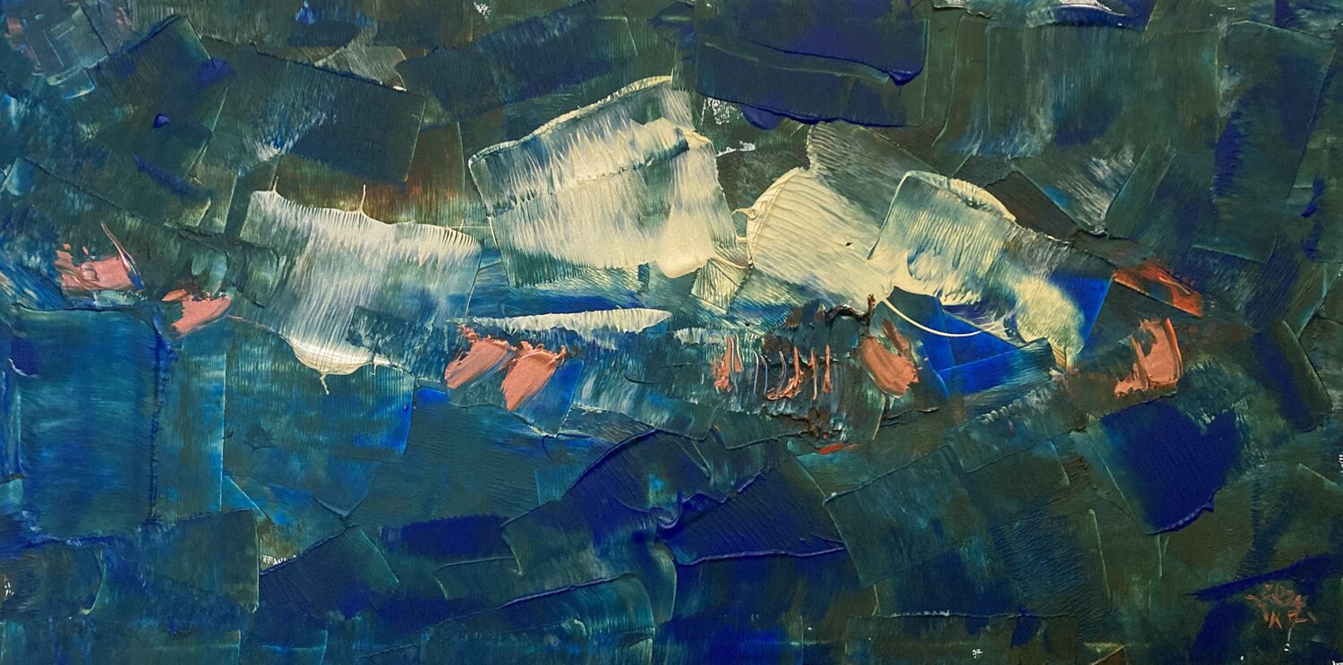 NON E' UN PESCE Valter Vari Original painting for sale