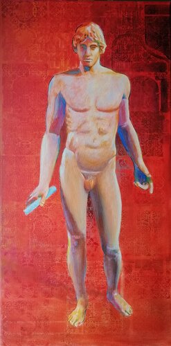 Apollo dell'Omphalos by Silvio Ricci, Painting for Sale on Select