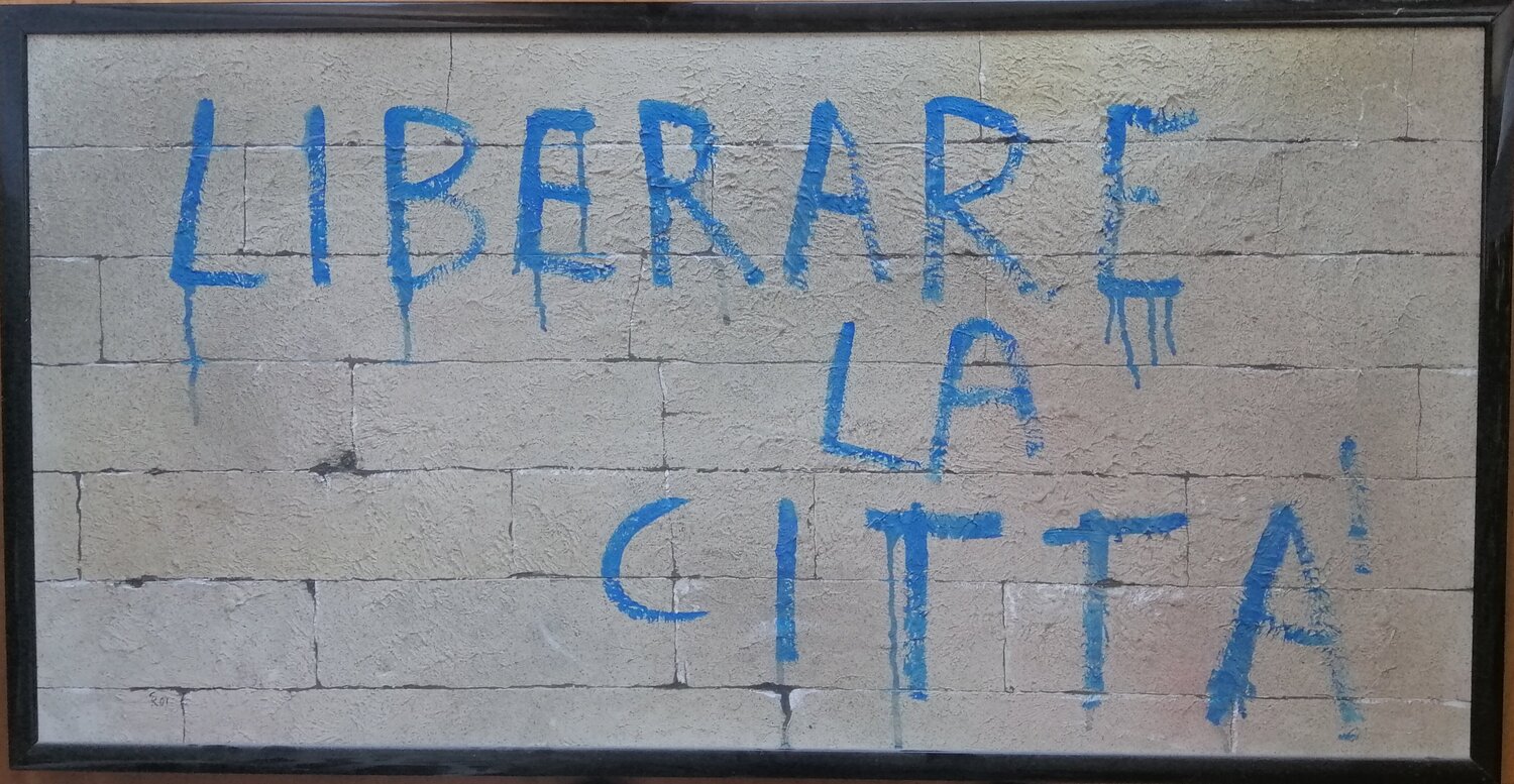 Liberare la città Silvio Ricci Original painting for sale