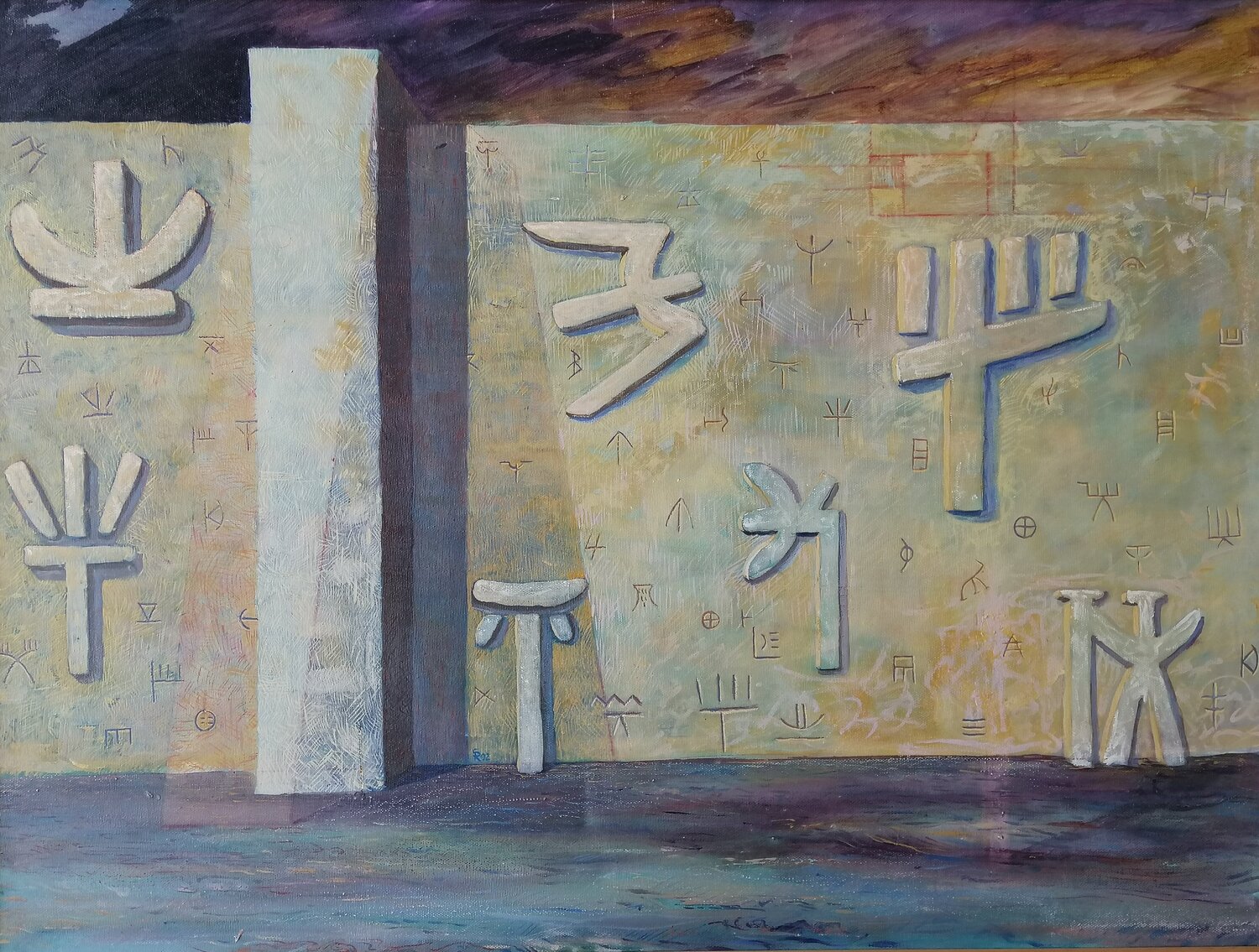 Segni magici Silvio Ricci Original painting for sale