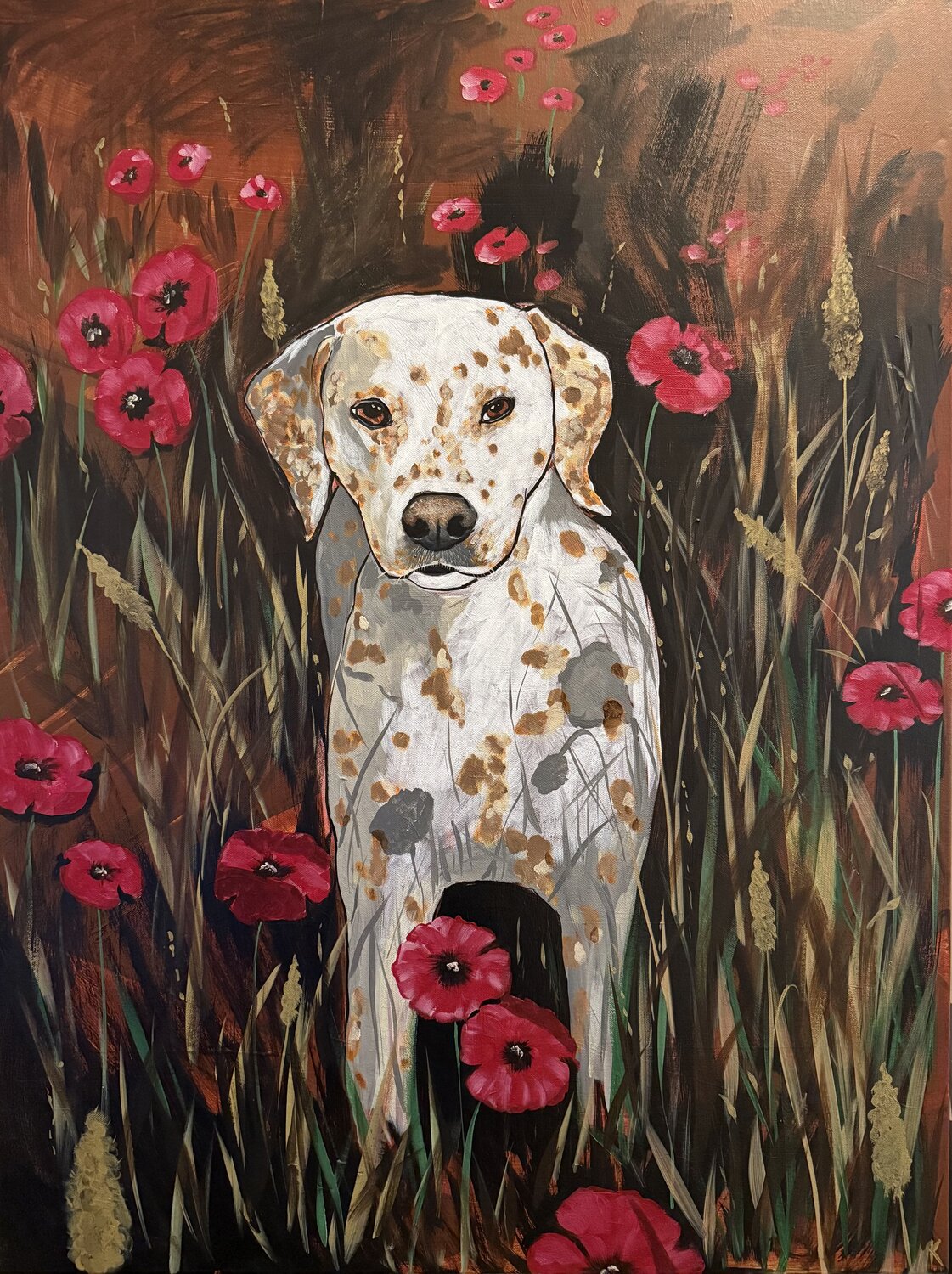 Pop Dog Komal Sharma Original painting for sale