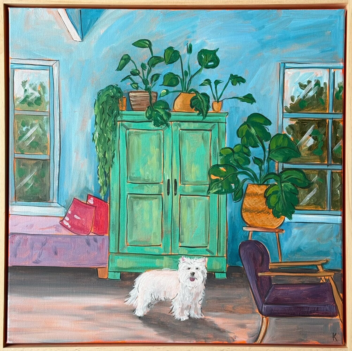 Mint and Memory Komal Sharma Original painting for sale