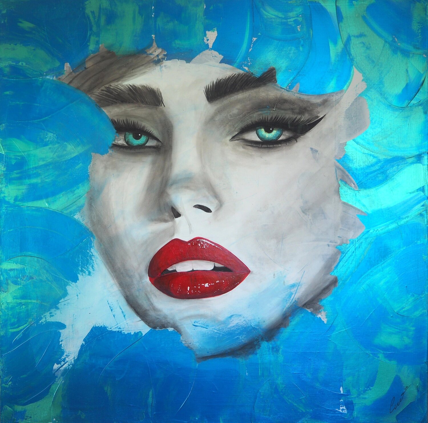 Die Versuchung Christina Wanke Original painting for sale