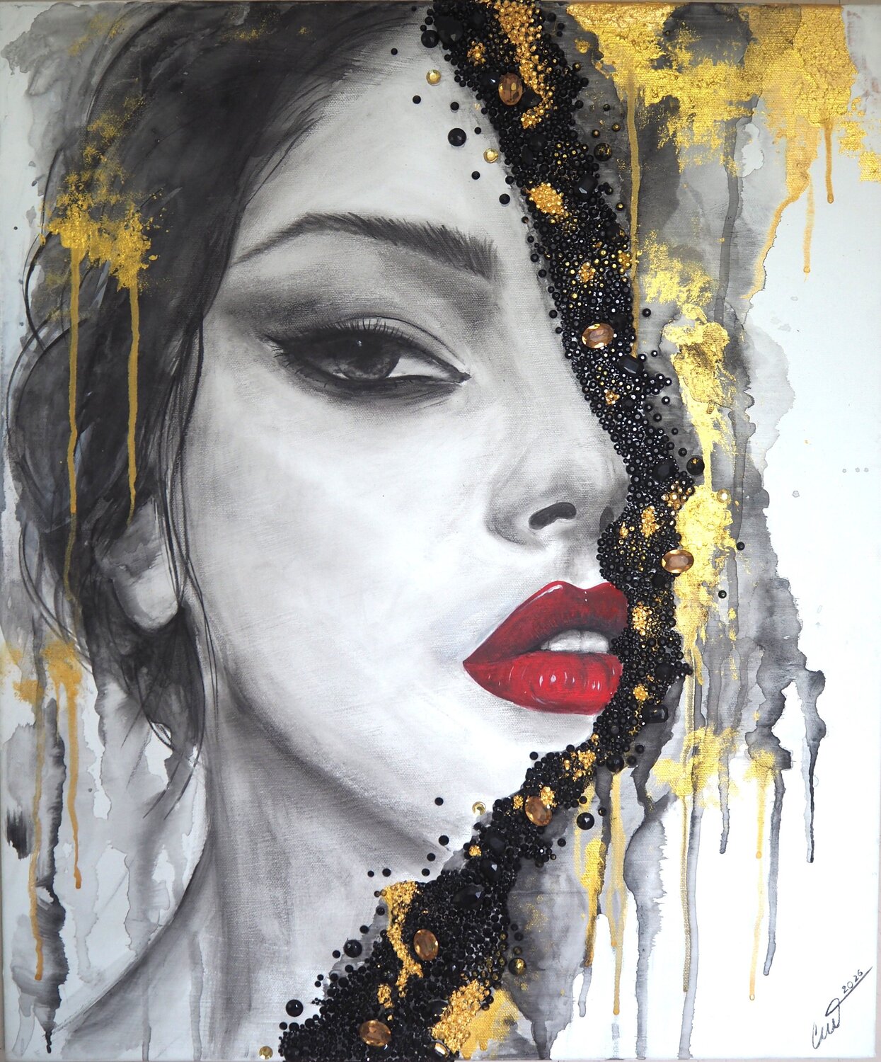 SHE KNOWS Christina Wanke Original painting for sale