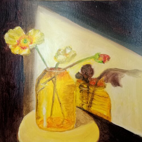 Sunset at home 01 by Laurianne Lopez, Painting for Sale on Select