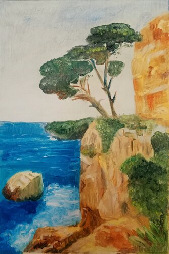 Seaside by Laurianne Lopez, Painting for Sale on Select