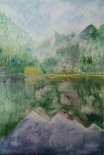 Lago by Laurianne Lopez, Painting for Sale on Select
