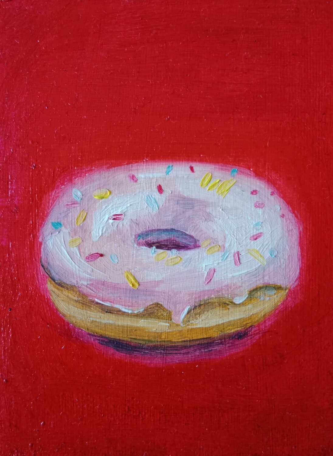 Comida 03 - Donut Laurianne Lopez Original painting for sale