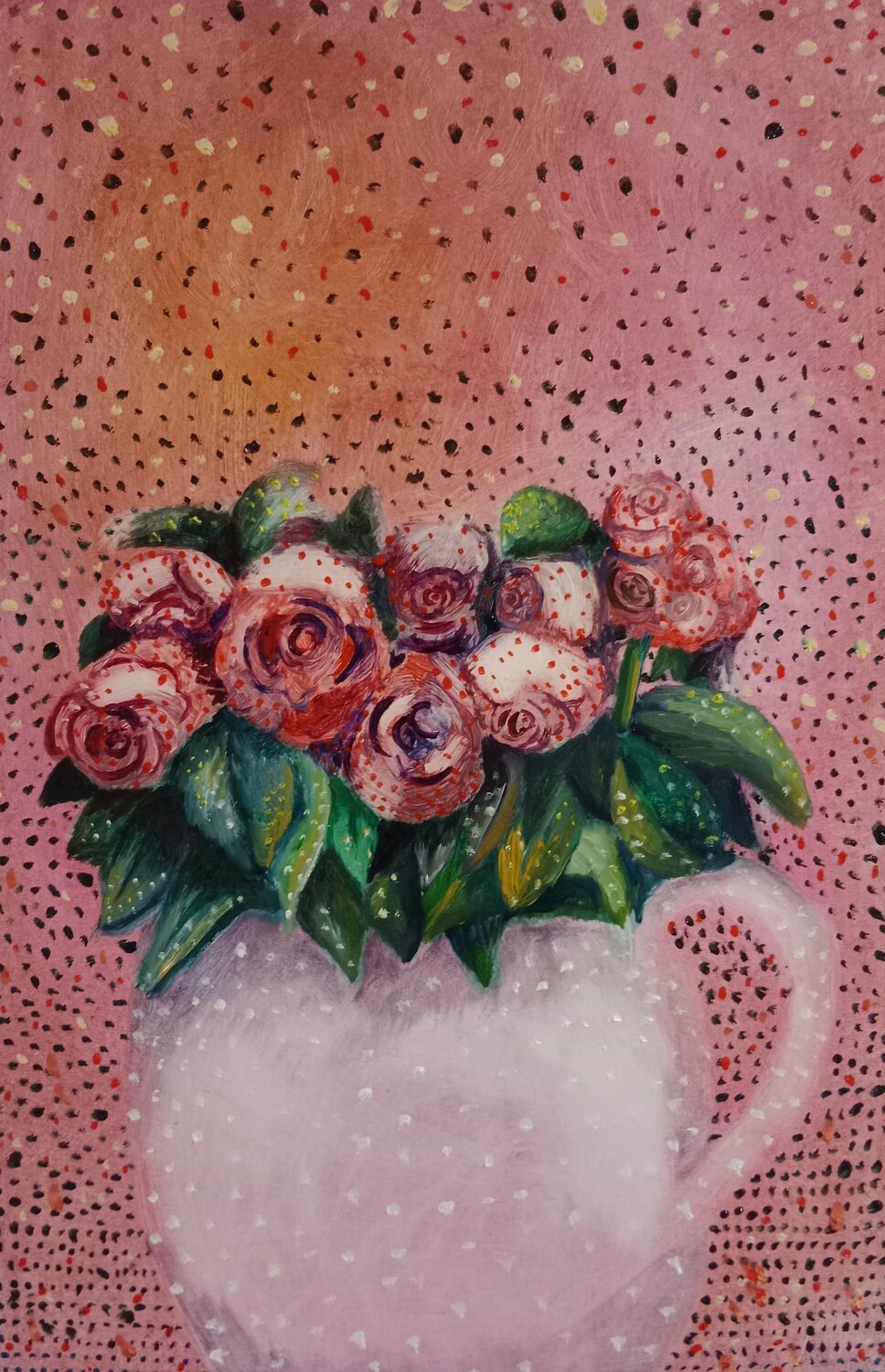 Flowers Laurianne Lopez Original painting for sale