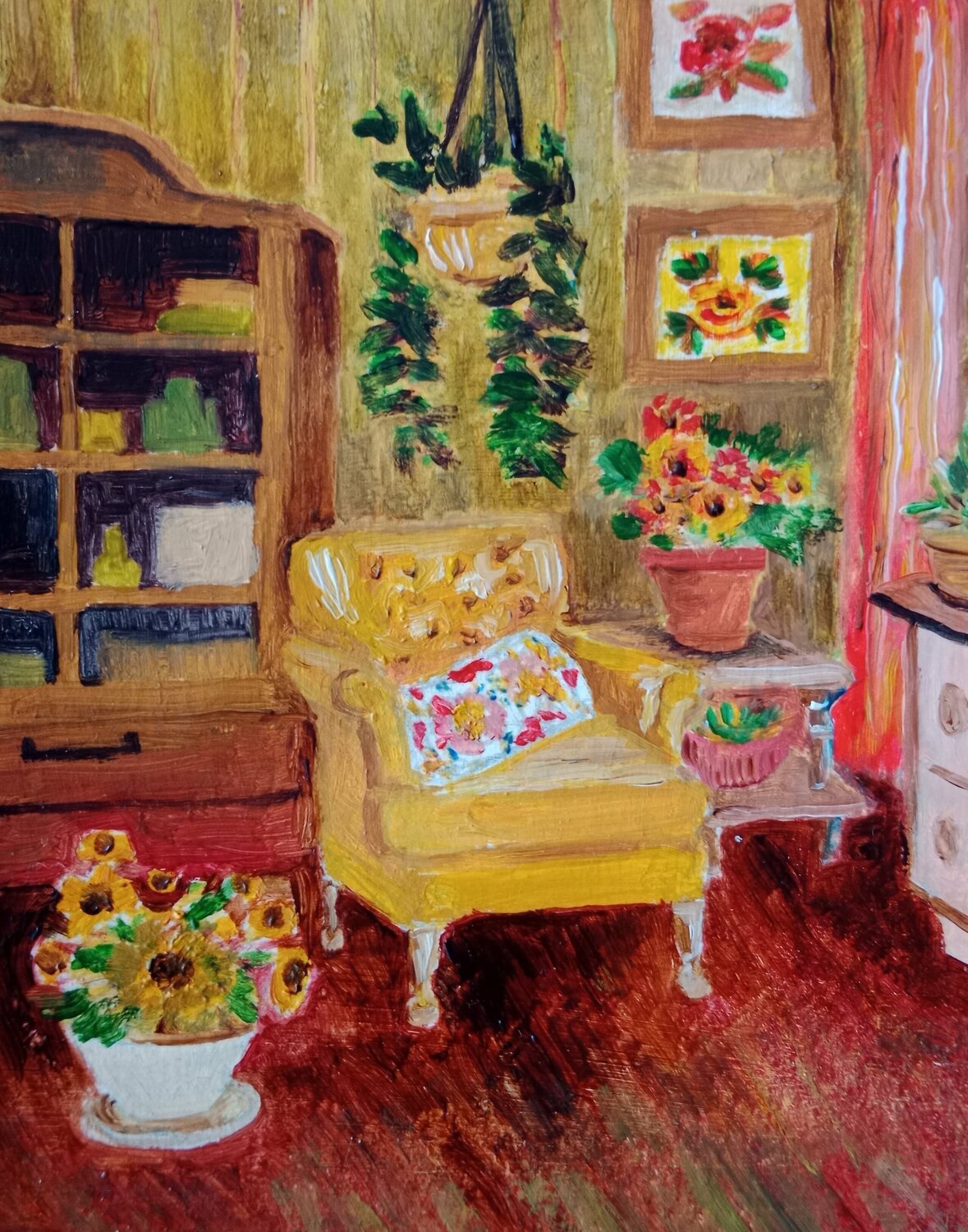 Livingroom Laurianne Lopez Original painting for sale