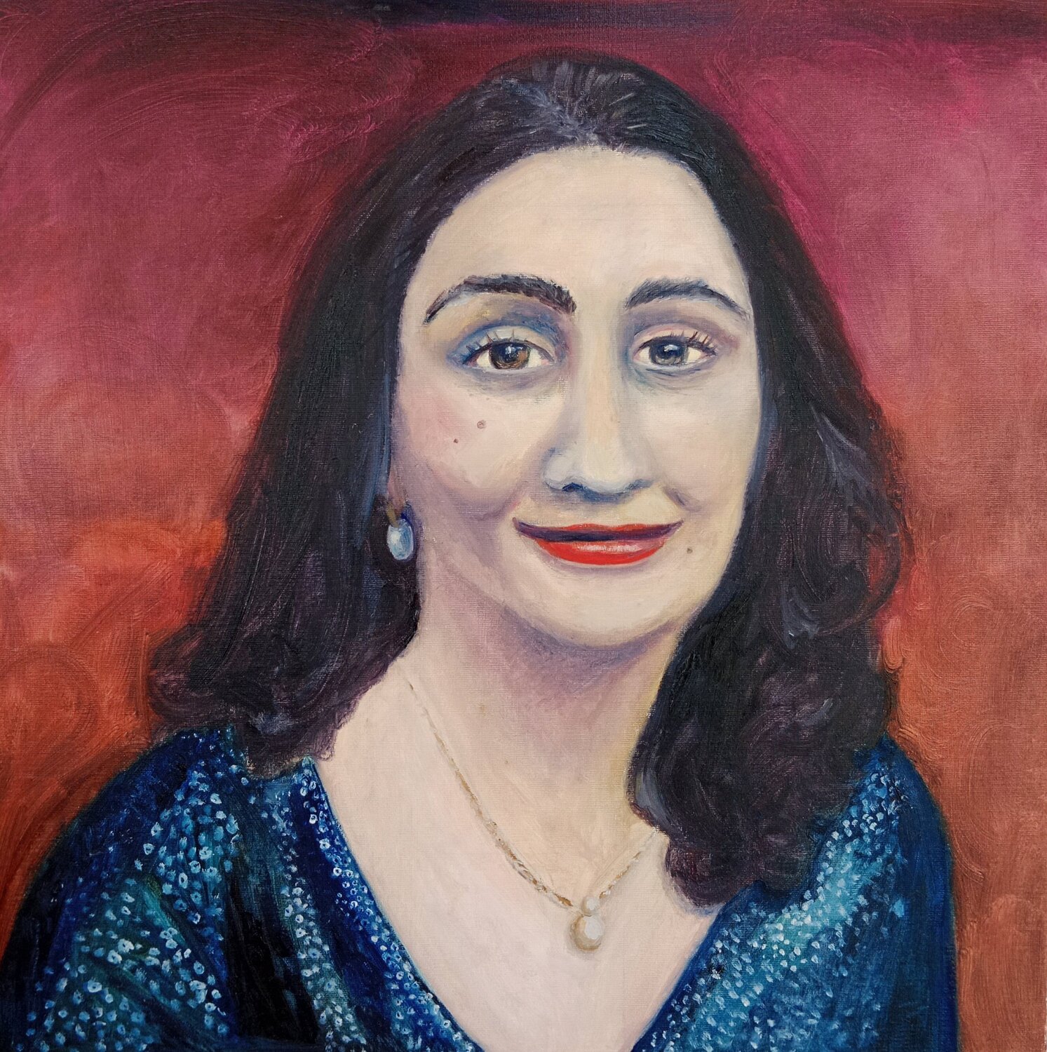 Cara tranquila Laurianne Lopez Original painting for sale