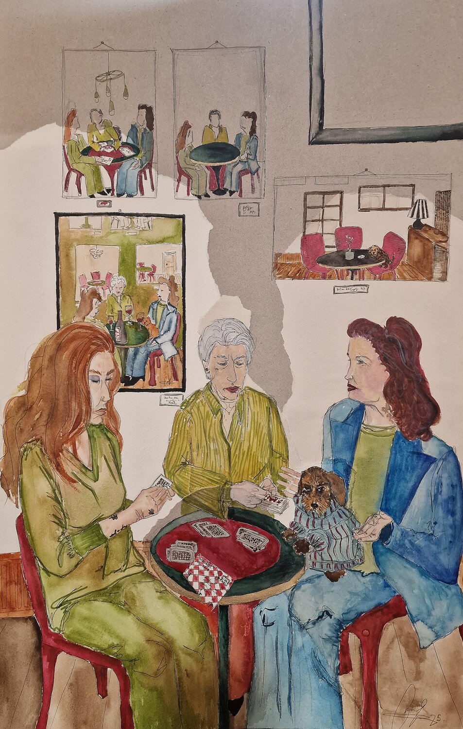 Historias paralelas Carla Gabriela Ene Original painting for sale