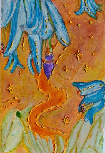 Memories 13 - Interwoven Moments by Shaiba Rajesh, Painting for Sale on Select