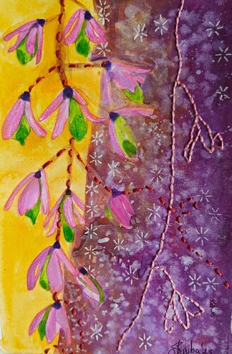 Memories 15 - Interwoven Moments by Shaiba Rajesh, Painting for Sale on Select