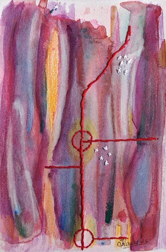 Memories 17 - Interwoven Moments by Shaiba Rajesh, Painting for Sale on Select