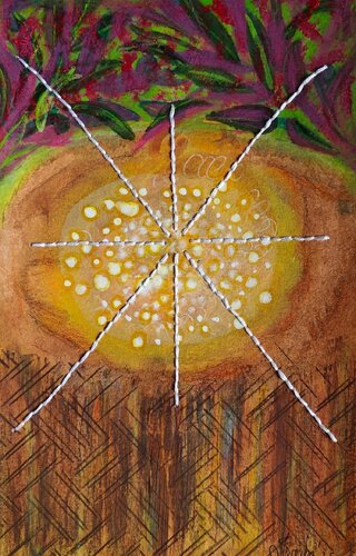 Memories 18 - Interwoven Moments by Shaiba Rajesh, Painting for Sale on Select