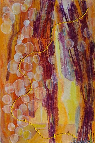 Memories 19 - Interwoven Moments by Shaiba Rajesh, Painting for Sale on Select