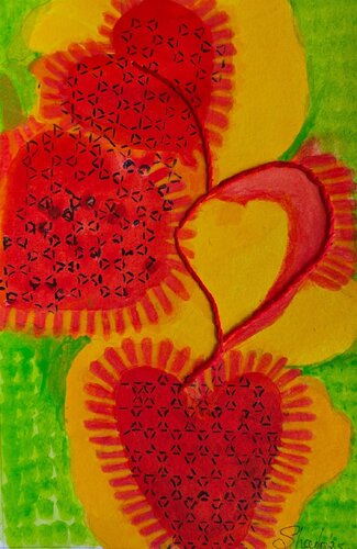 Memories 20 - Interwoven Moments by Shaiba Rajesh, Painting for Sale on Select