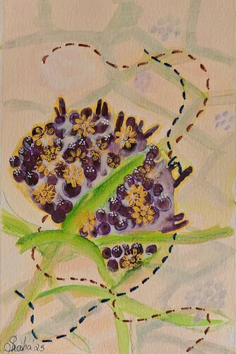 Memories 24 - Interwoven Moments by Shaiba Rajesh, Painting for Sale on Select