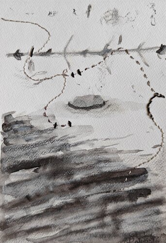 Memories 38 - Interwoven Moments by Shaiba Rajesh, Painting for Sale on Select