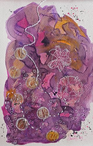 Memories 40 - Interwoven Moments by Shaiba Rajesh, Painting for Sale on Select