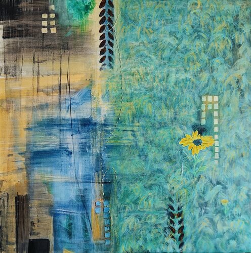Between what was and what is by Shaiba Rajesh, Painting for Sale on Select
