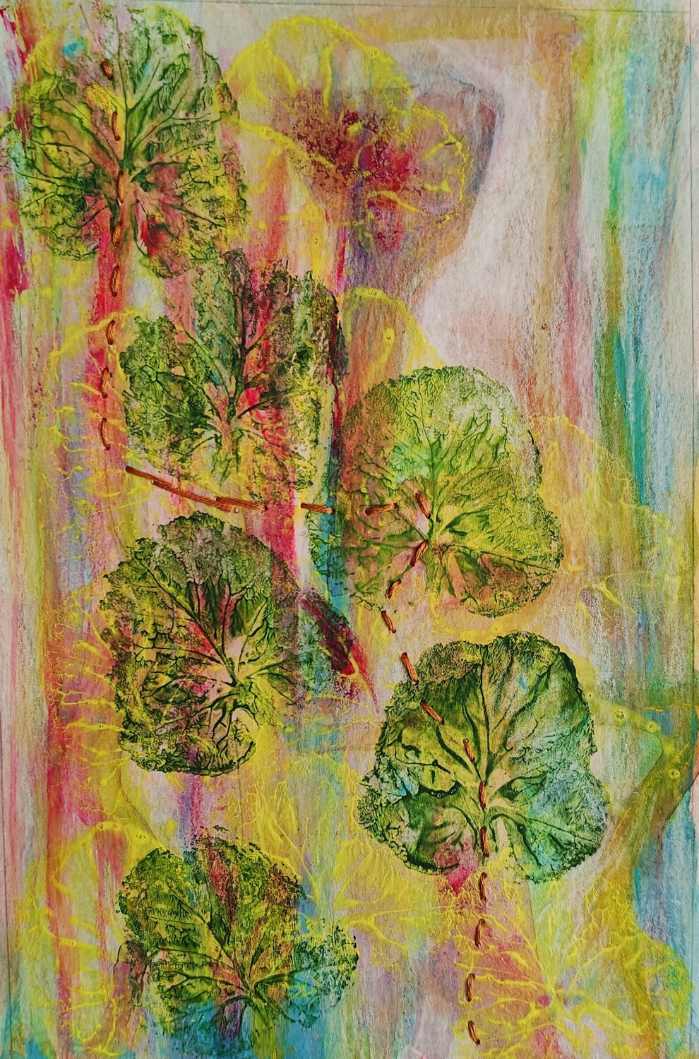 Memories 27 - Interwoven Moments Shaiba Rajesh Original painting for sale