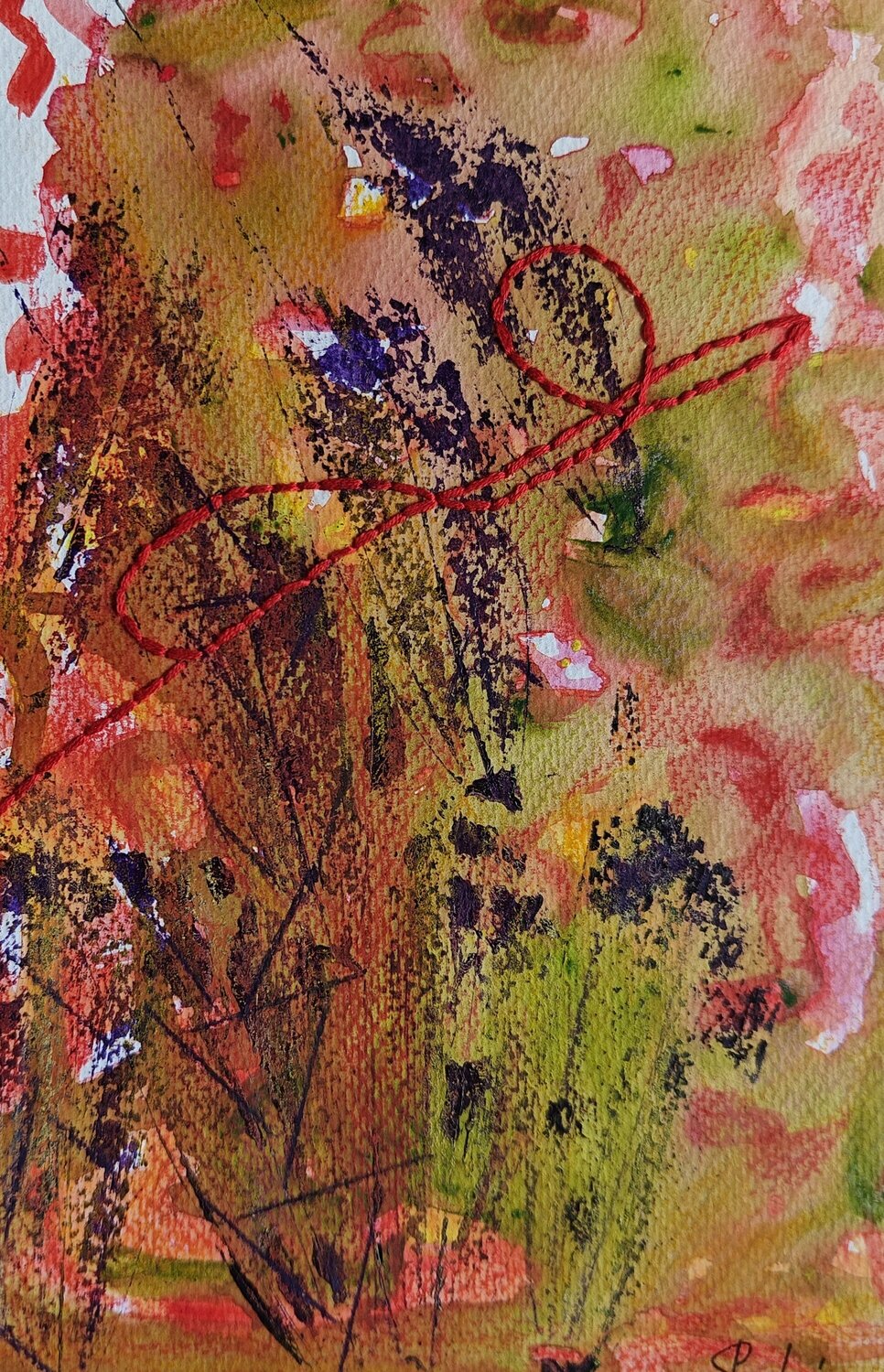 Memories 35 - Interwoven Moments Shaiba Rajesh Original painting for sale