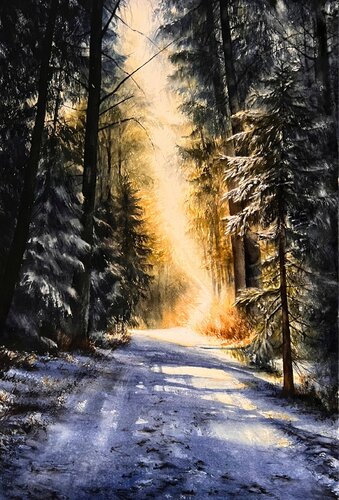 Threshold of light by Annett Coumont, Painting for Sale on Select