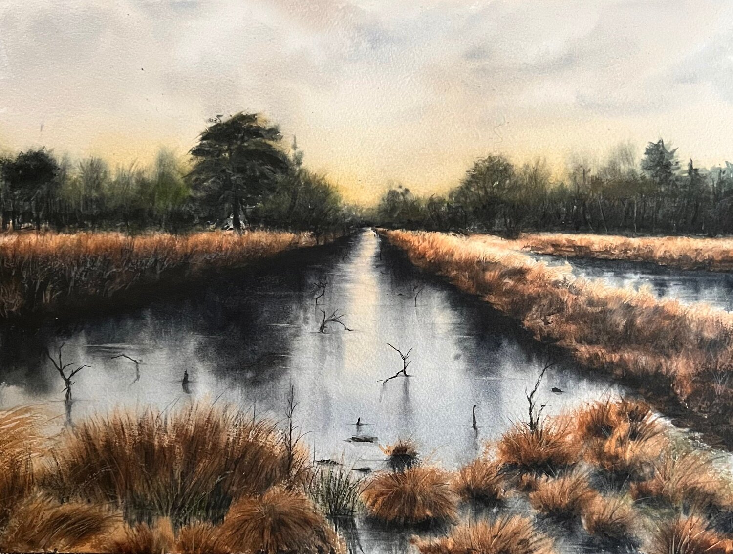 Mystic Moor Annett Coumont Original painting for sale
