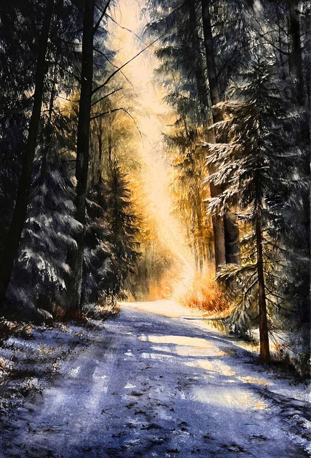 Threshold of light Annett Coumont Original painting for sale