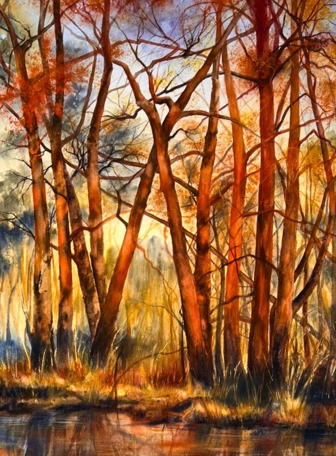 Quiet radiance Annett Coumont Original painting for sale