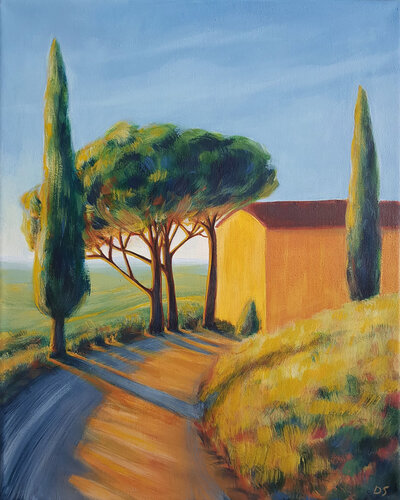 As Sunlight Turns Gold by Daria Startseva, Painting for Sale on Select