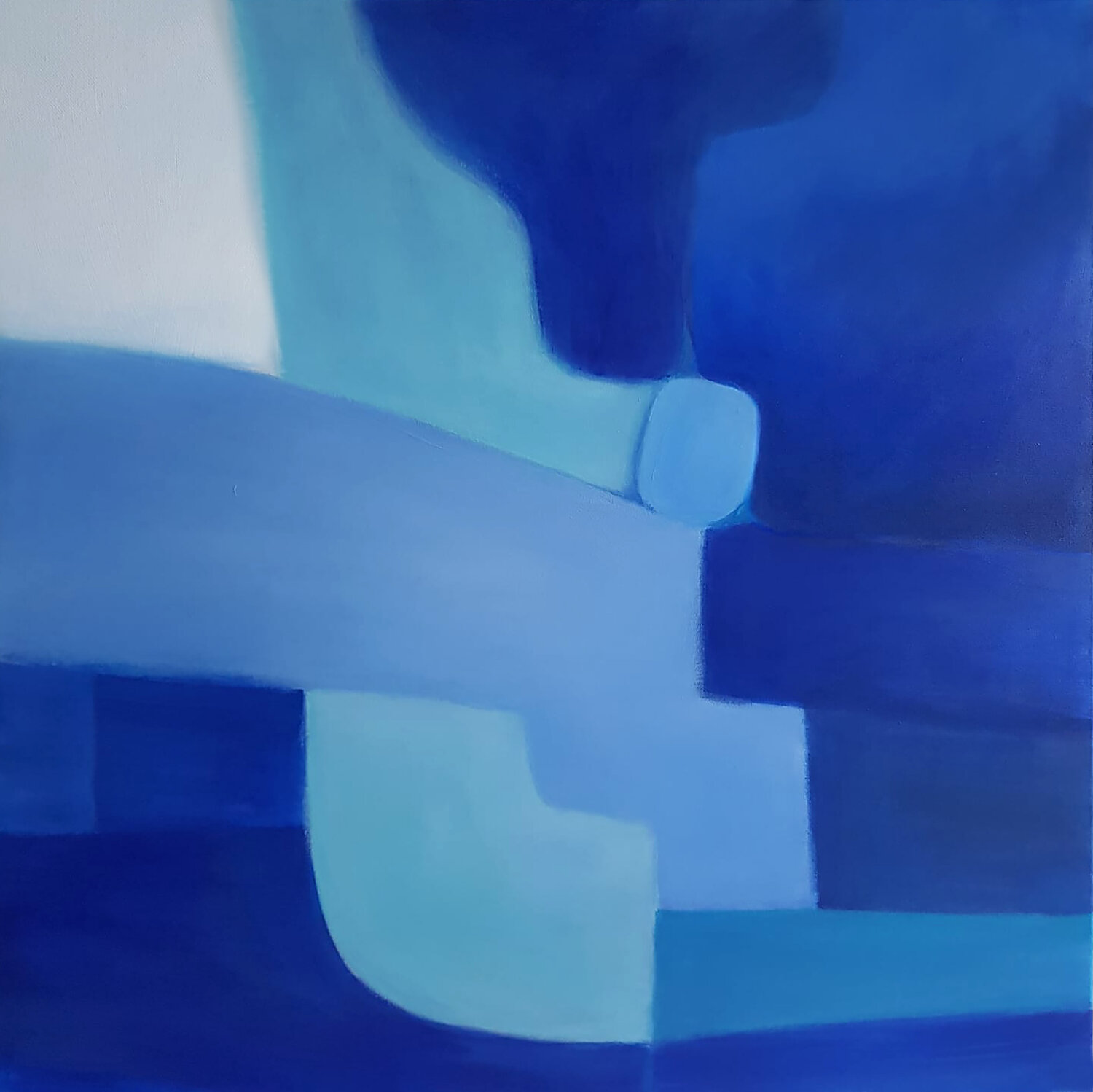 Center of Gravity - Blue I Daria Startseva Original painting for sale