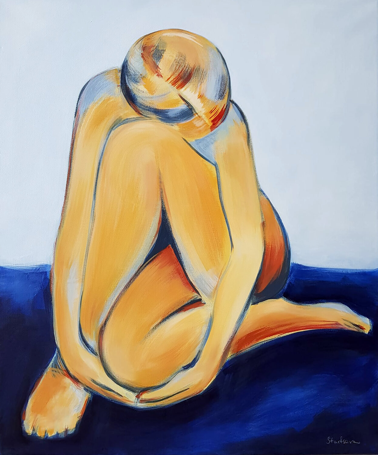 Quiet Figure Daria Startseva Original painting for sale