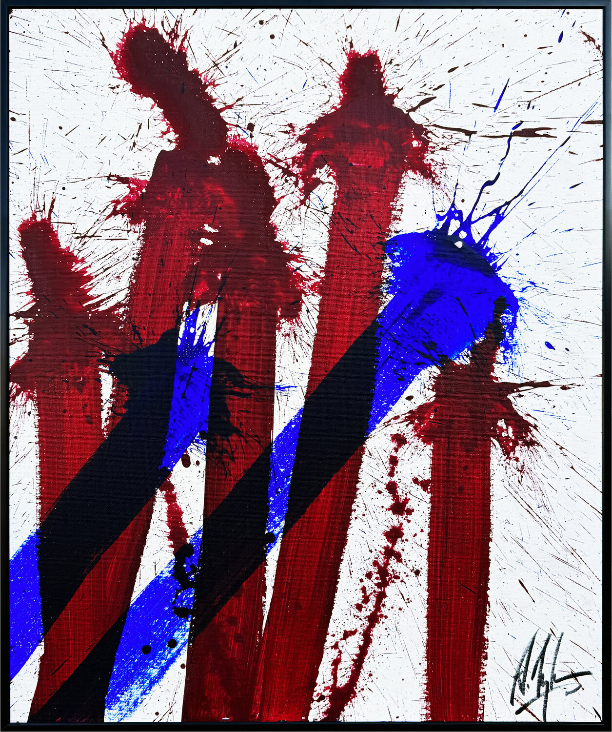 ABSTRACT MOMENTUM 02 Alexander Wyhnalek Original painting for sale