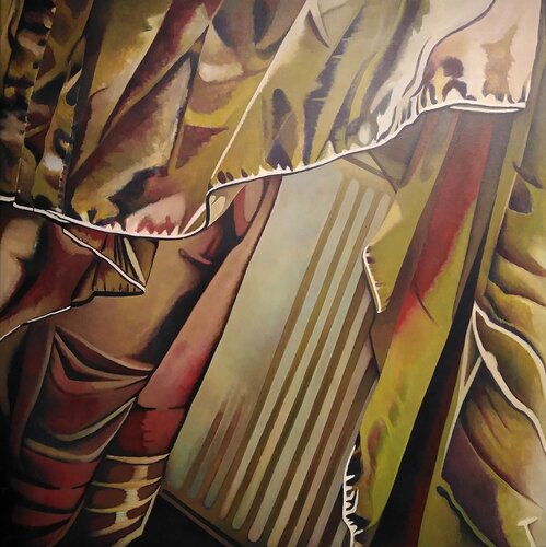 Der Vorhang by Marcel van Beek, Painting for Sale on Select