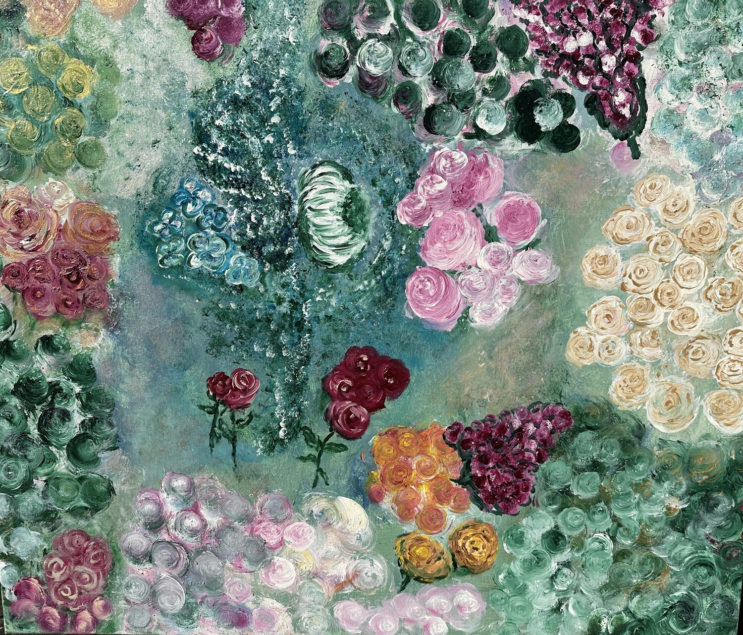 Flowers • Summer • Margitta Mikus Original painting for sale