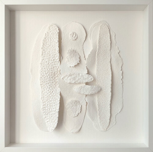 Gates of Silence - Minimalist White Paper Wall Art by Svetlana Grigoryeva, Sculpture for Sale on Select