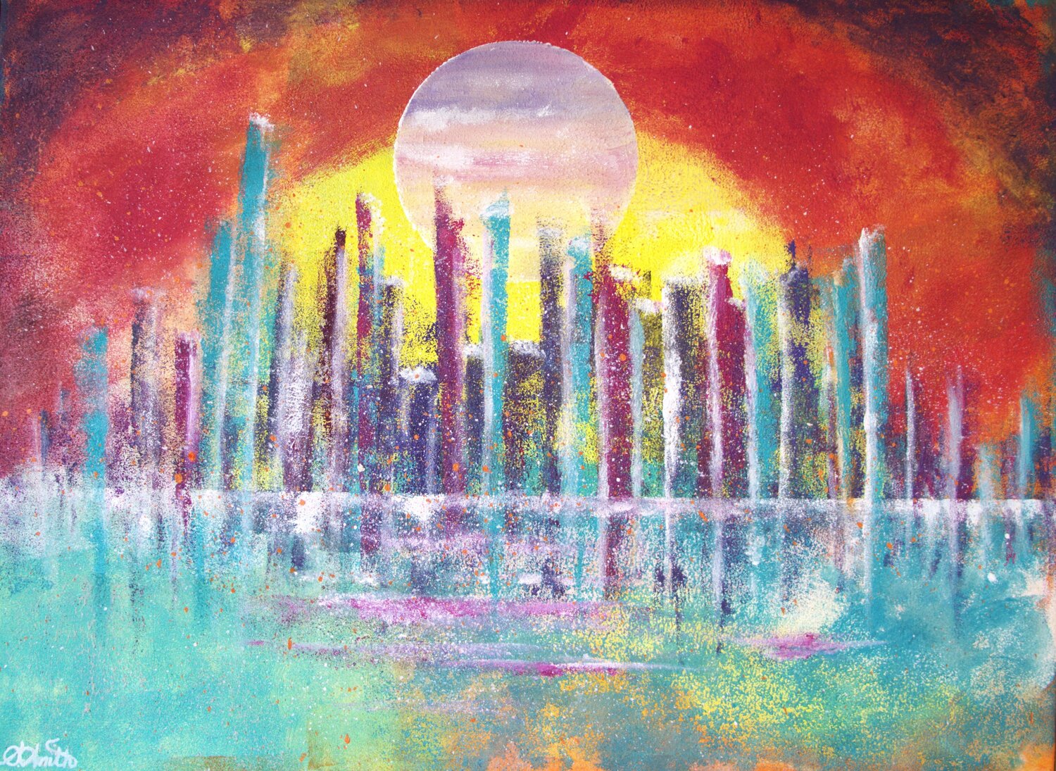 Solar City SHERON SMITH Original painting for sale