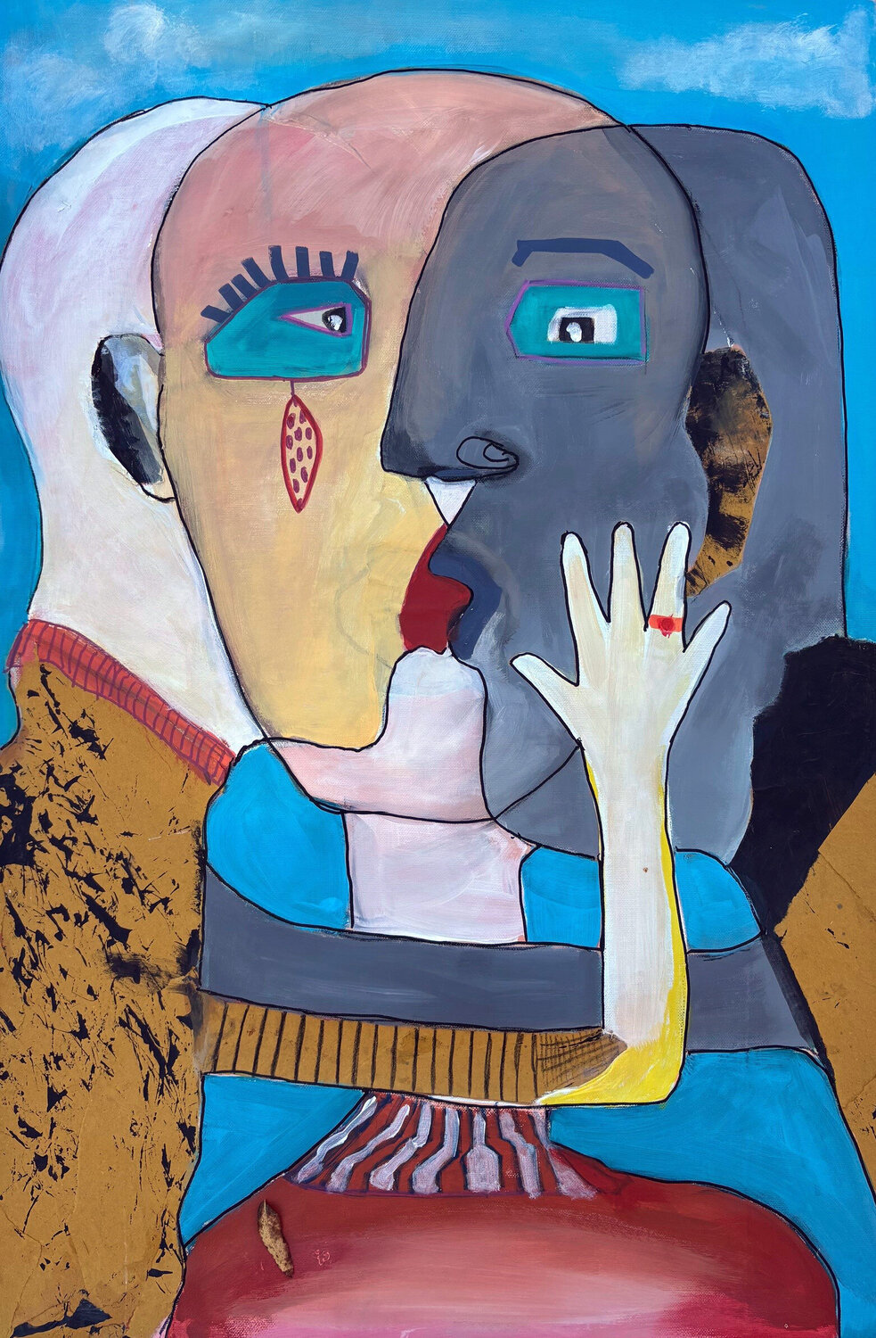 Don't mind me Gina Axlund Original painting for sale
