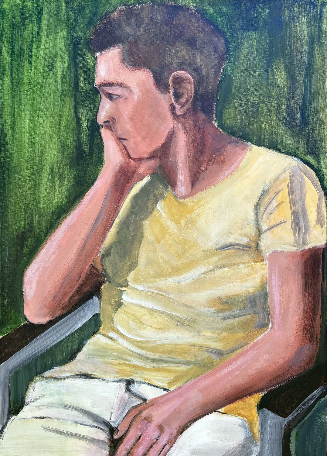 The thinker Gina Axlund Original painting for sale