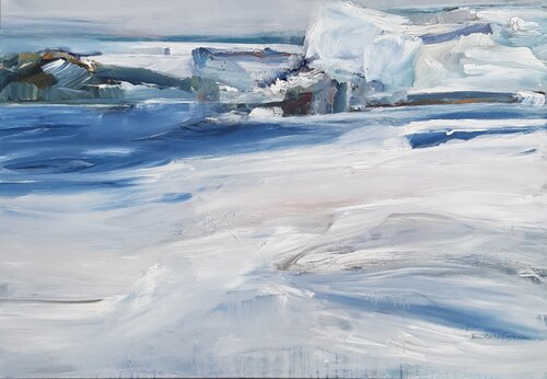 Schnee und Eis by Monika Lehmann, Painting for Sale on Select