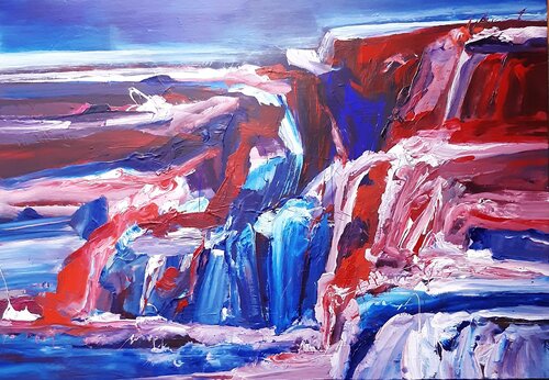 Gletscherbewegung by Monika Lehmann, Painting for Sale on Select
