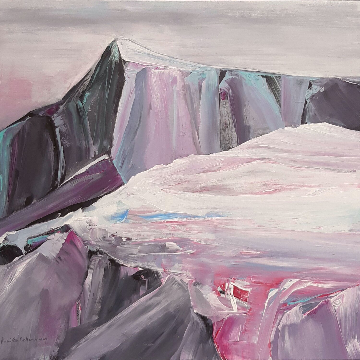Neuschnee Monika Lehmann Original painting for sale