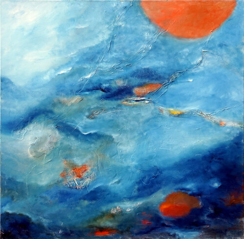 Blazing Tranquility by Wei Xue, Painting for Sale on Select